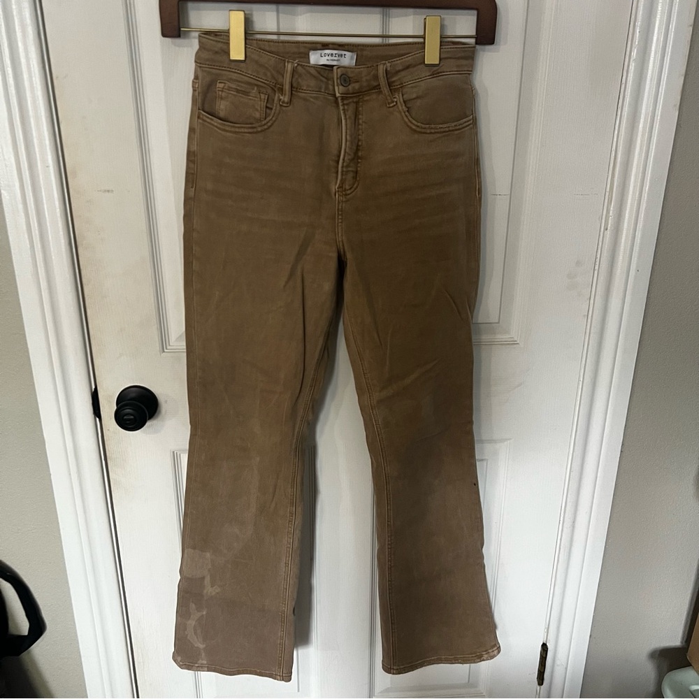 Trendy Women's Brown Flare Jeans